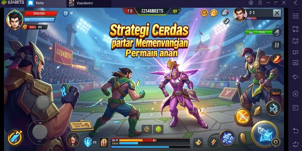 Tangkapan layar 1234BETS dengan gameplay strategis yang mendebarkan.