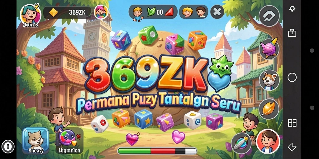 Screenshot utama 369ZK menampilkan gameplay Puzzle yang seru.