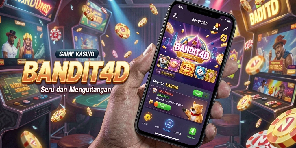 Tampilan menarik dari gameplay BANDIT4D dengan berbagai permainan Kasino.