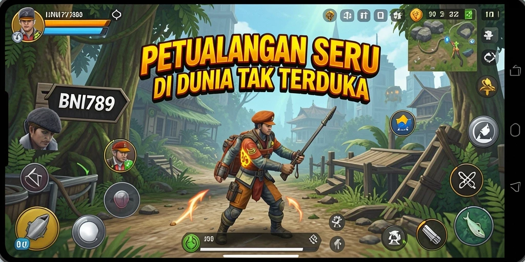 Screenshot BNI789 menampilkan aksi mendebarkan saat menjelajahi petualangan.