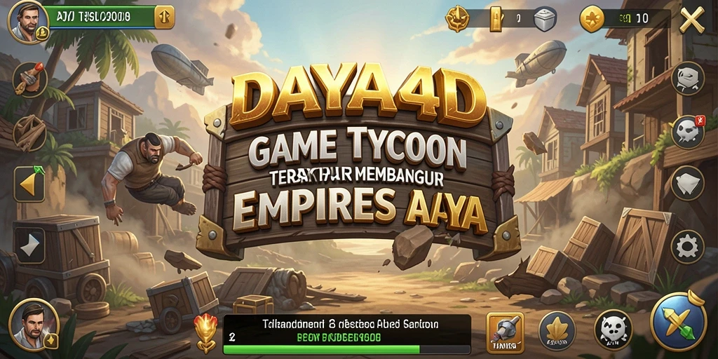 Tangkapan layar menunjukkan gameplay dinamis dalam membangun bisnis Tycoon.