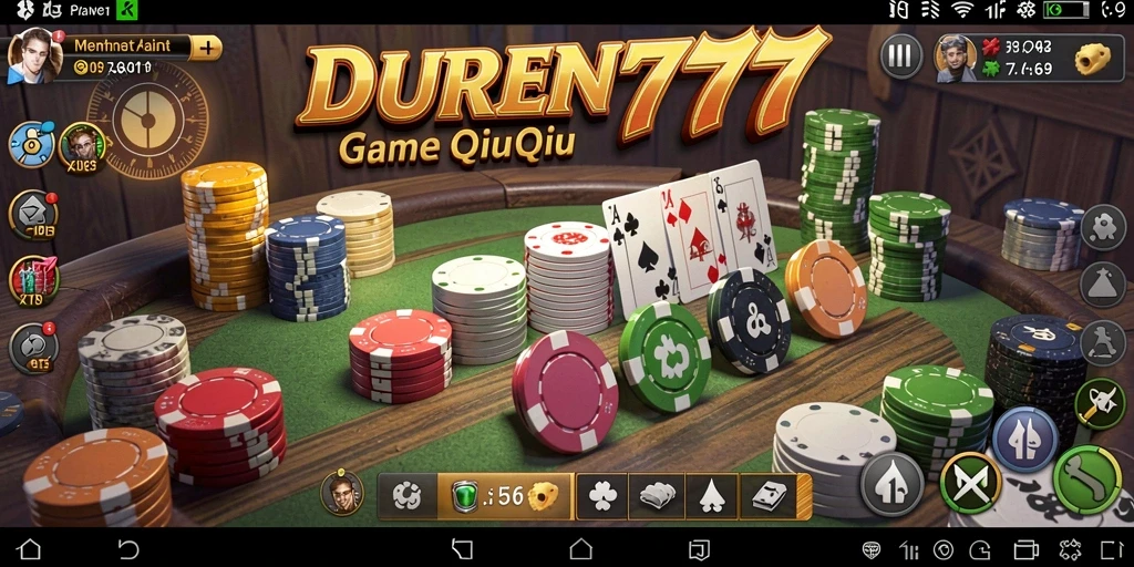 Screenshot gameplay QiuQiu dari DUREN777 dengan tampilan menarik.