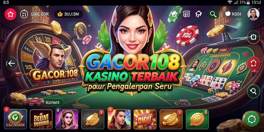 Tampilan gameplay GACOR108 yang menarik dengan grafis berkualitas tinggi.