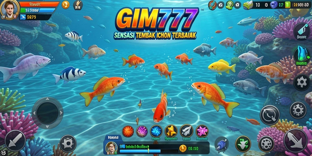Screenshot gameplay GIM777 yang penuh aksi Tembak Ikan.