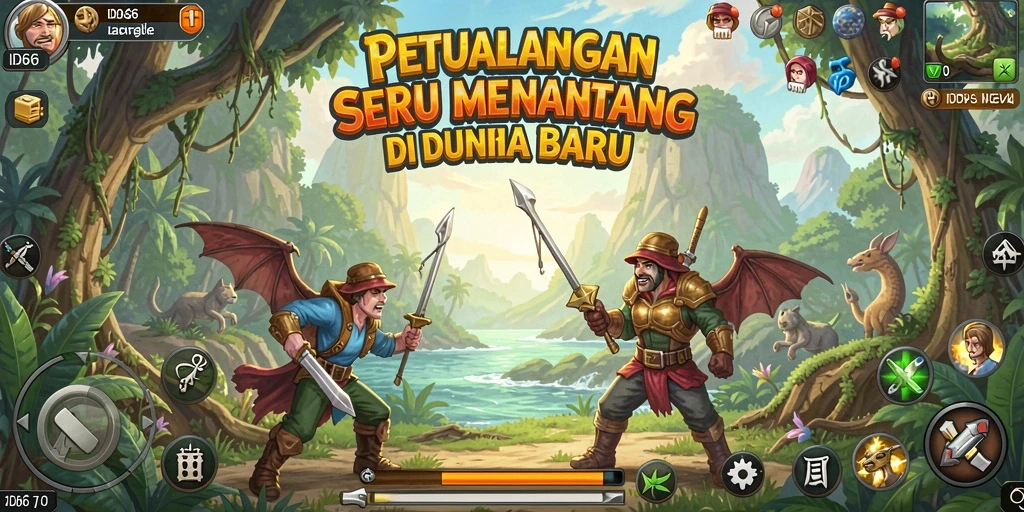 Tampilan gameplay ID66 yang seru dengan petualangan mendebarkan.