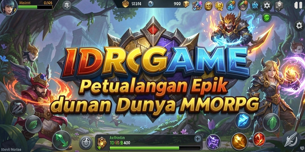Tampilan gameplay <strong>IDRGAME</strong> yang menakjubkan dalam dunia MMORPG.