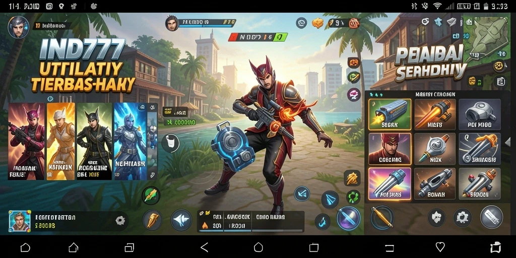 Screenshot utama IND777 menunjukkan antarmuka yang bersih dan fungsional.