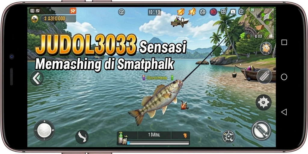 Tampilan gameplay JUDOL303 saat menangkap ikan besar.
