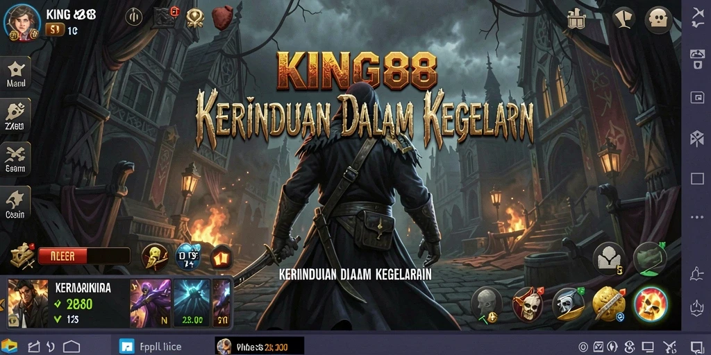 Gameplay KING88 menampilkan momen-momen ketegangan dalam suasana Horror.