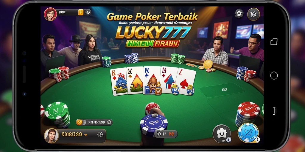 Tampilan gameplay Poker di LUCKY777 yang penuh aksi.