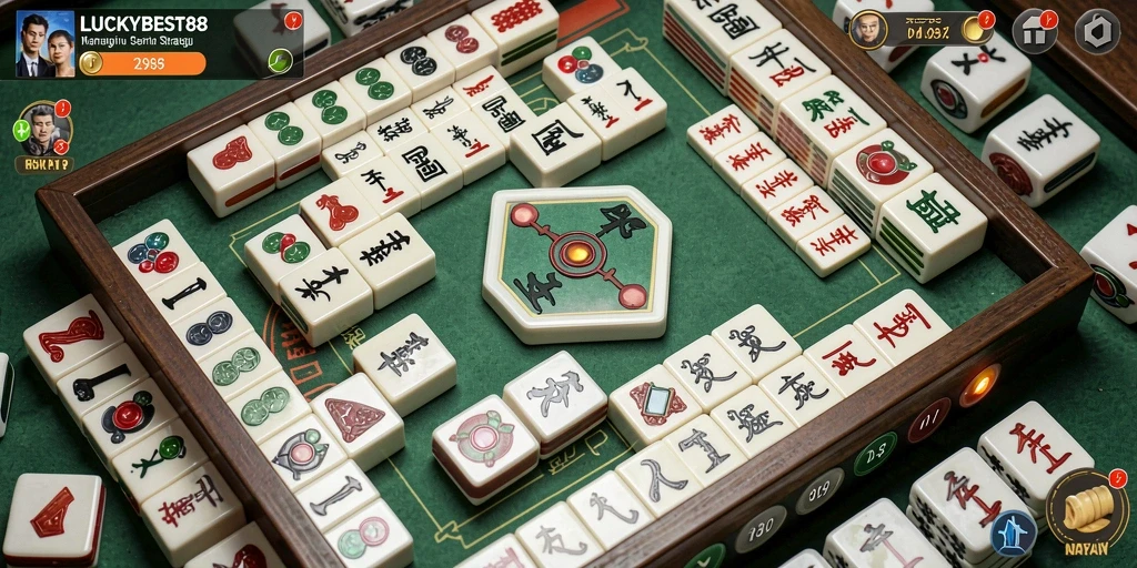 Gameplay menarik LUCKYBEST88 menampilkan aksi Mahjong yang seru.