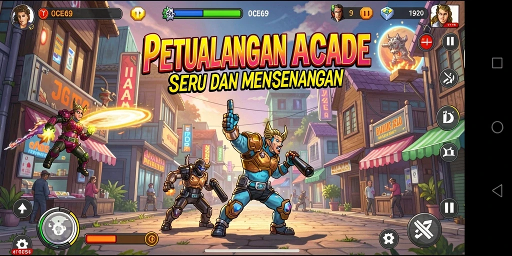 Cuplikan gameplay seru dari OCE69 yang menampilkan tantangan Arcade.