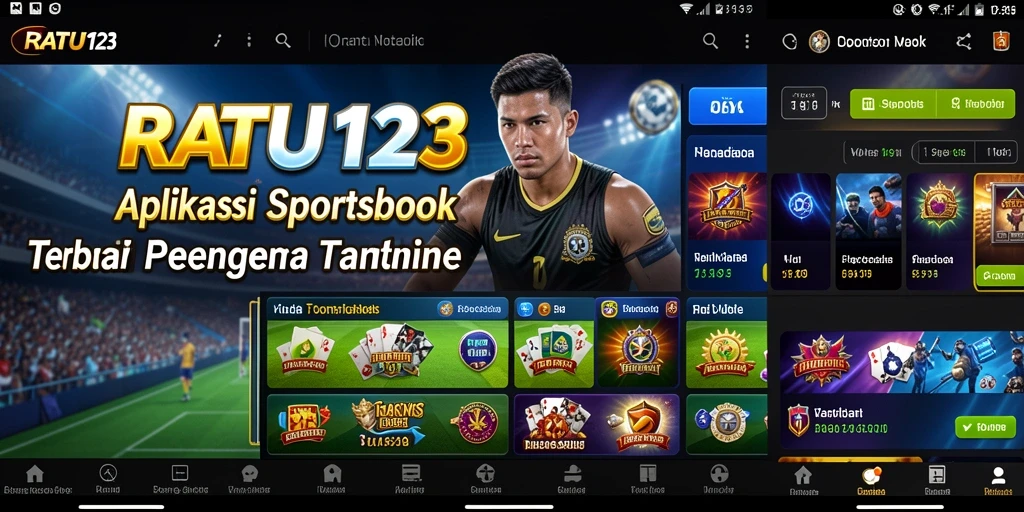 Tampilan utama RATU123 dengan berbagai opsi taruhan olahraga.