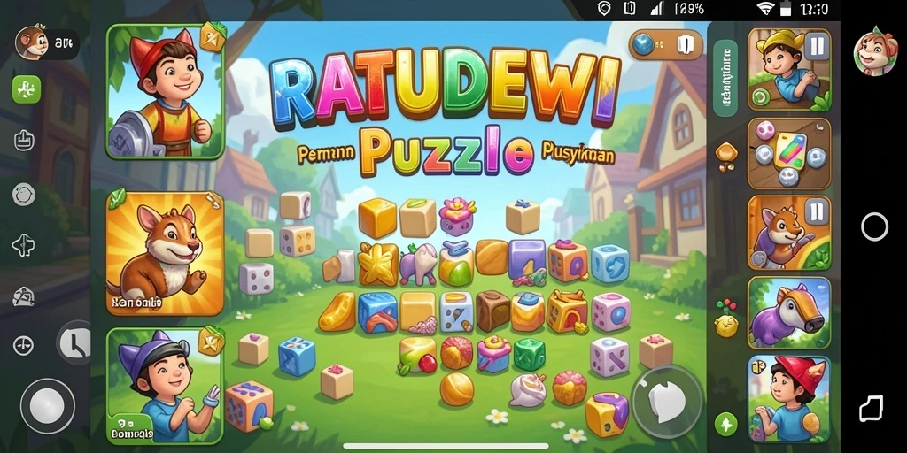 Screenshot gameplay RATUDEWI menampilkan tantangan puzzle yang memikat.