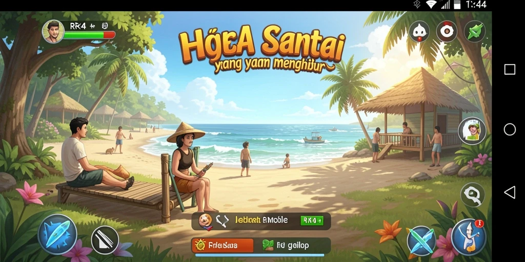 Tampilan gameplay <strong>RR44</strong> yang mengasyikkan dan penuh warna.