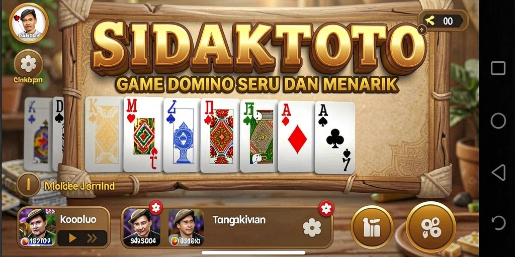 Tampilan gameplay seru dari SIDAKTOTO yang menampilkan aksi domino.