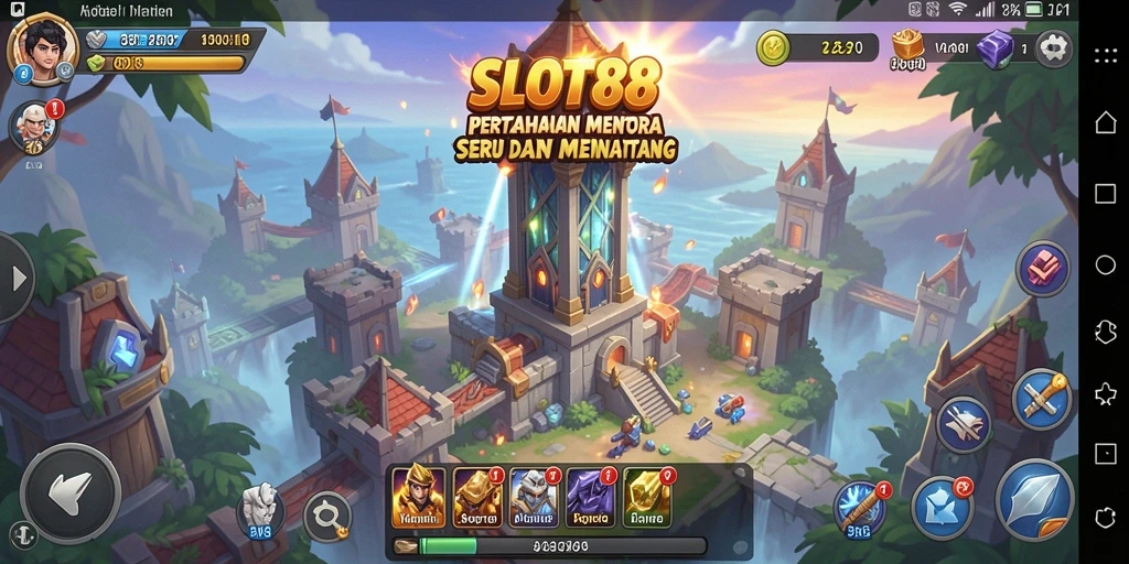 Menampilkan aksi mendebarkan di SLOT88 dengan gameplay Tower Defense yang seru.