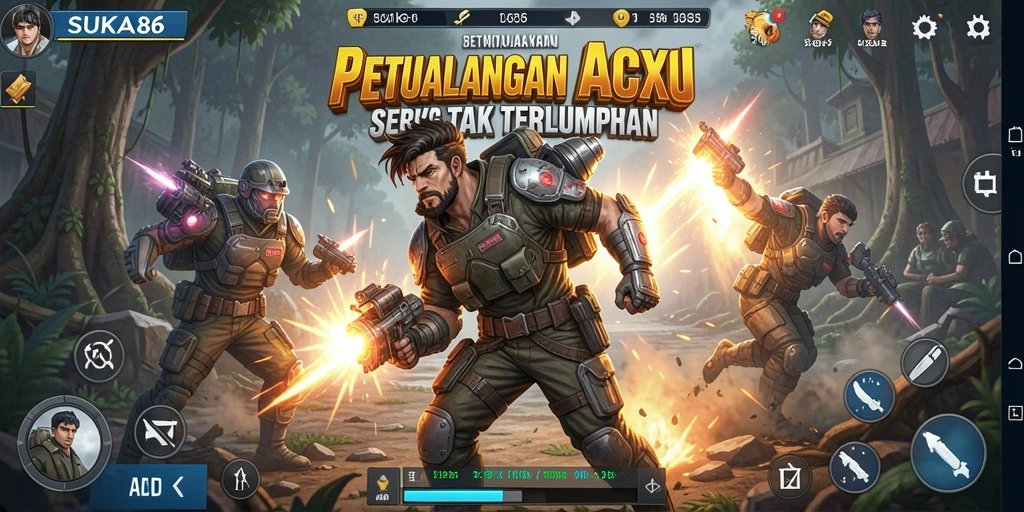 Tangkapan layar gameplay <strong>SUKA86</strong> menampilkan aksi pertarungan yang intens.