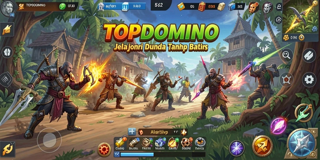 Tampilan gameplay menarik dari dunia terbuka TOPDOMINO.