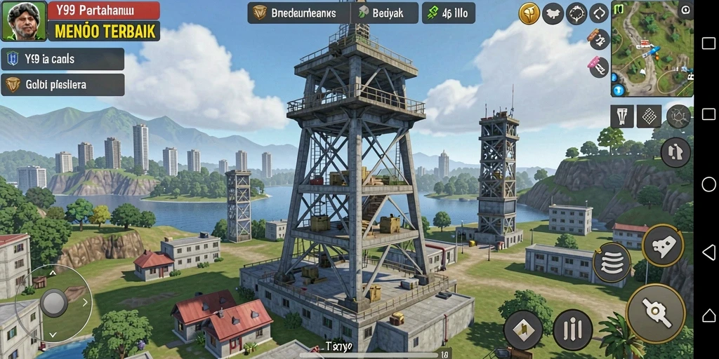 Tampilan gameplay Y89 yang menegangkan dengan strategi Tower Defense.