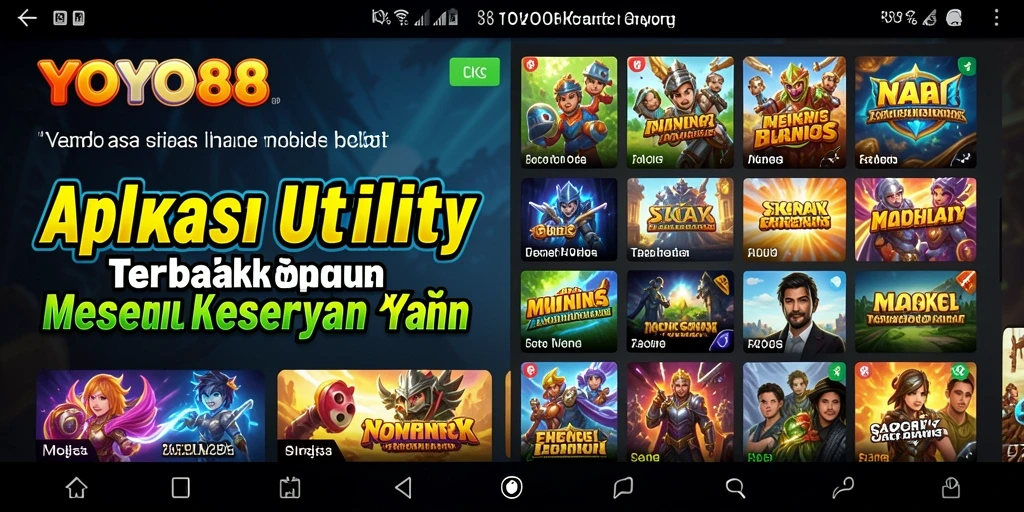 Screenshot YOYO88 menampilkan antarmuka pengguna yang sederhana dan intuitif.